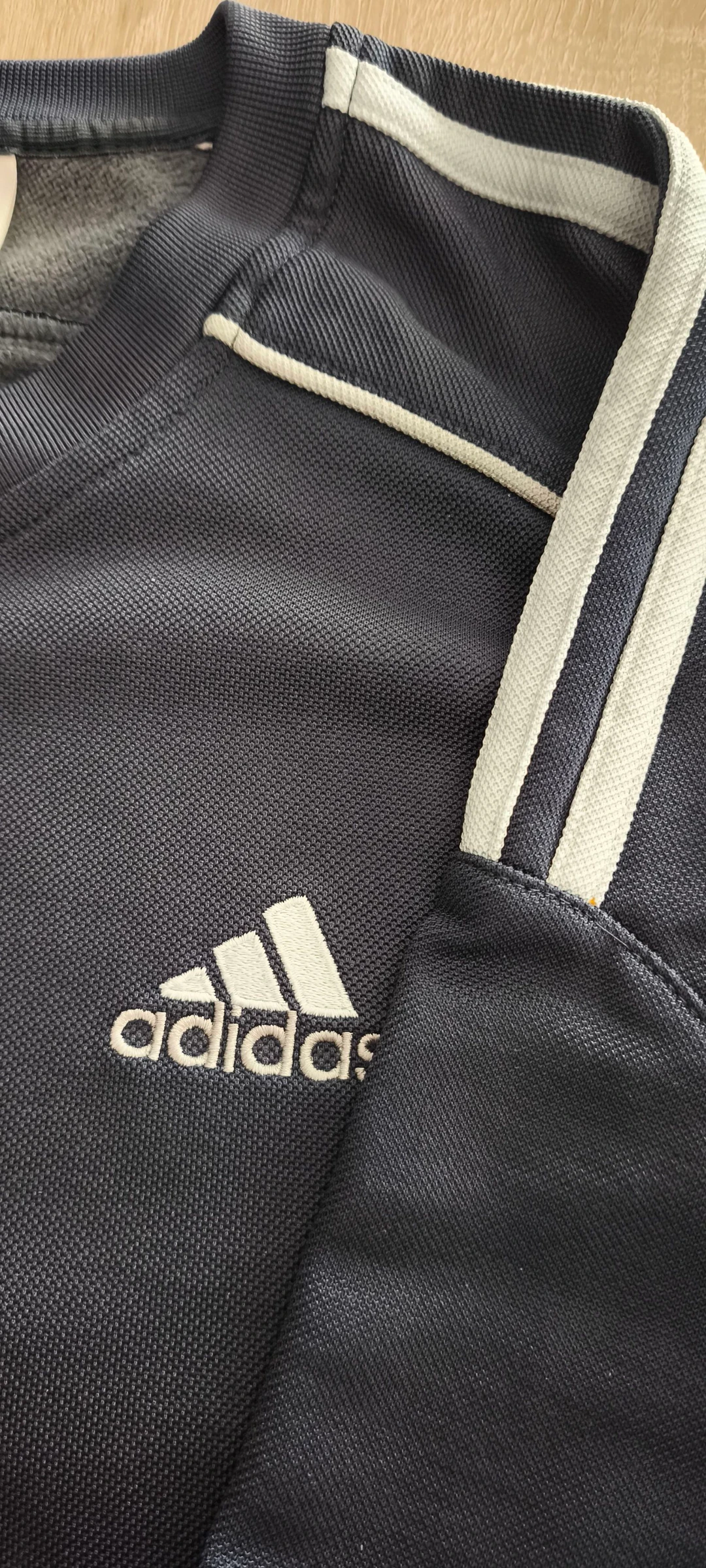 Adidas Vintage Y2K 2003 Navy / Grey Sweatshirt | Size L – photo 3